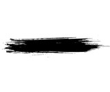 Black ink vector brush strokes isolated on white background. Vector illustration. Grunge texture.