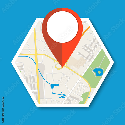 Navigation geolocation icon.