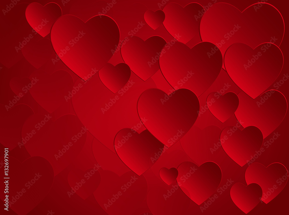  vector background with hearts
