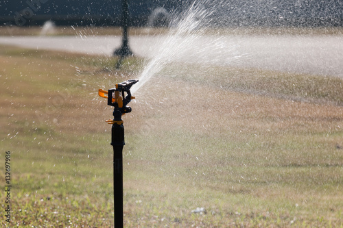 water springer in garden