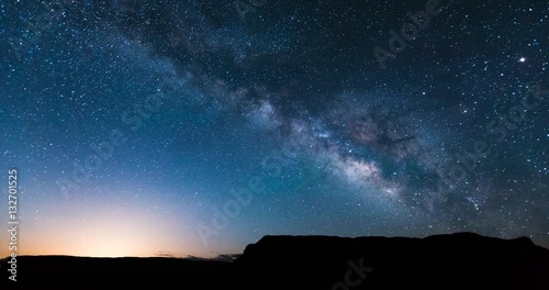 Milky Way Time Lapse 4k with moonrise