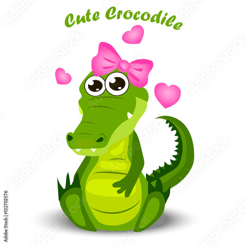 cute crocodile or alligator
