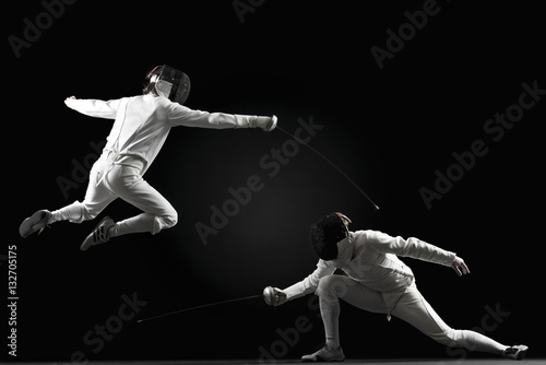 Fencers fencing photo