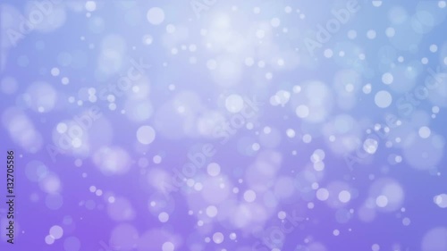 Dreamy purple blue gradient animated background with floating glowing bokeh lights.