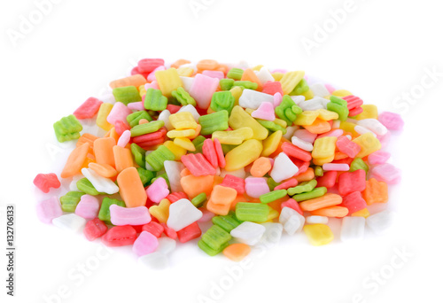 colorful candy isolated on white background
