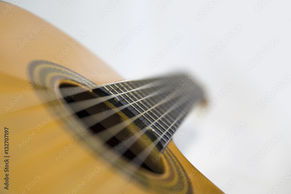 Fototapeta premium Close-up of a Spanish guitar