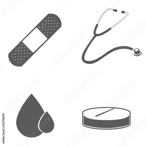 Set of medical icons