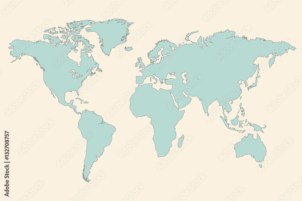 Obraz premium World Map Illustration