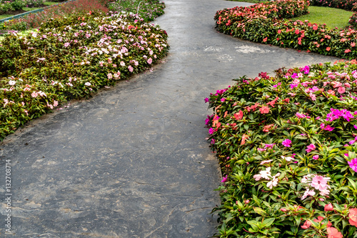 Concrete Pathway in garden