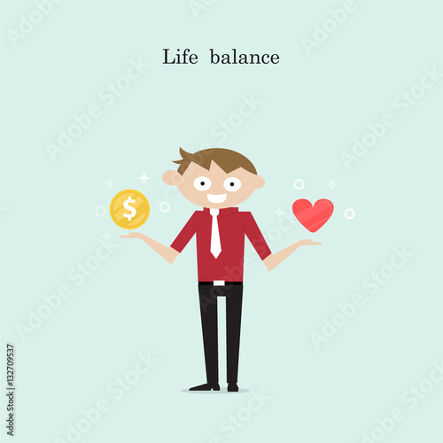 Manager,Office Worker or businessman with the golden coins and r
