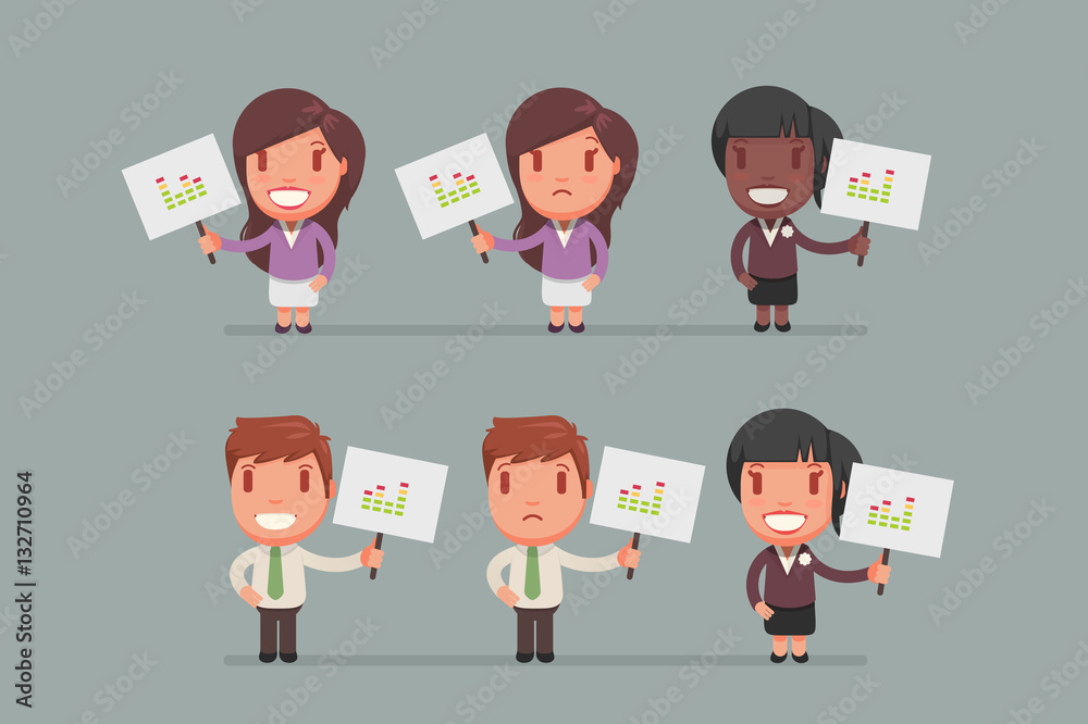 people holding signs