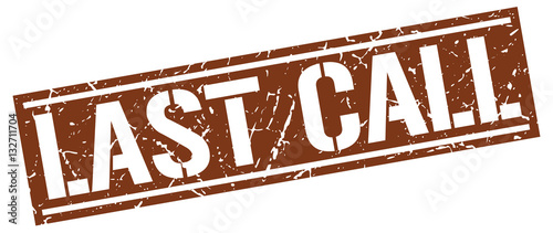 last call square grunge stamp