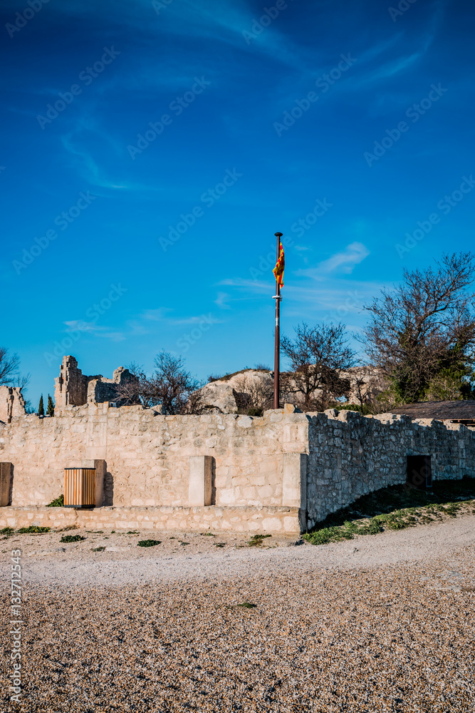 Dans le château des Baux de Provence