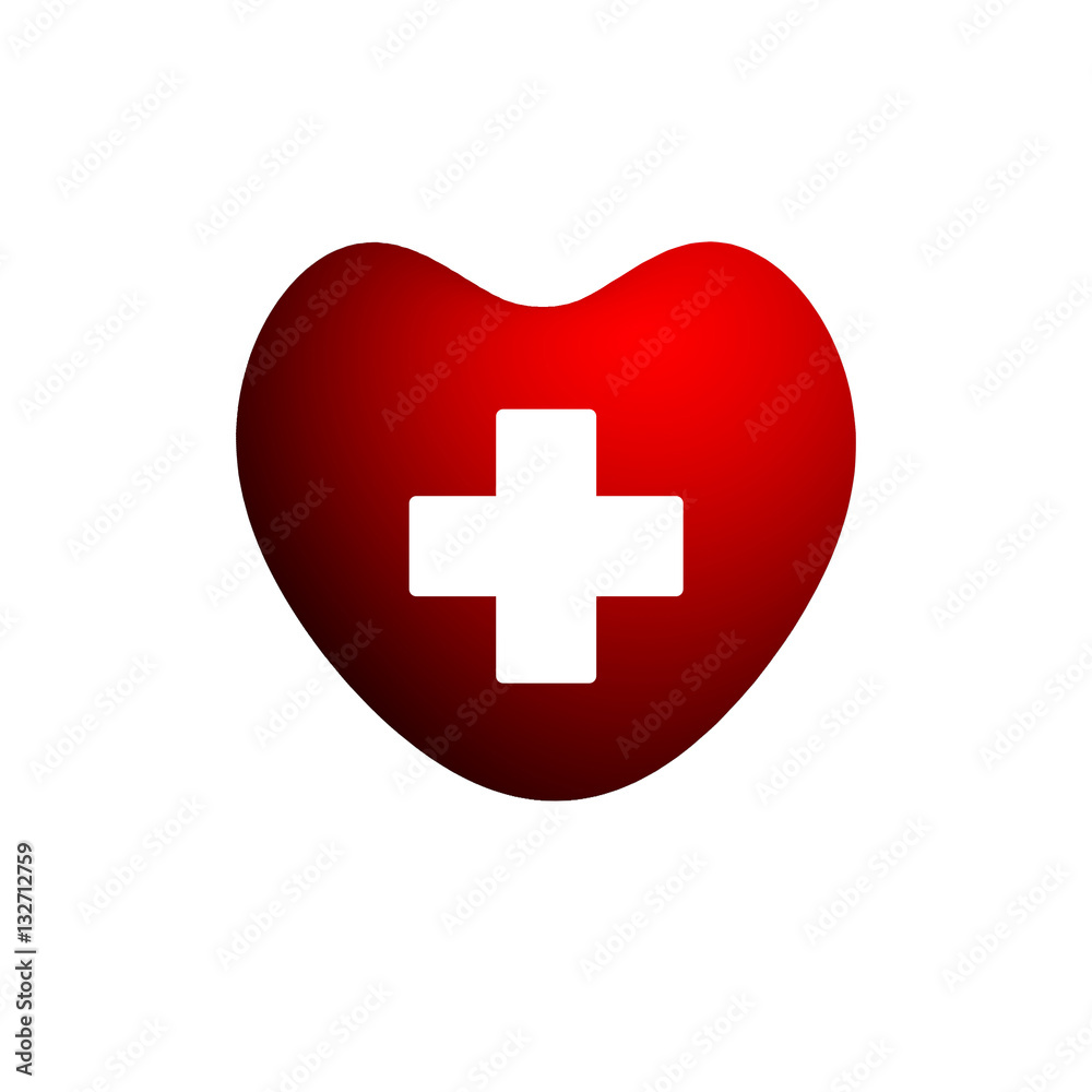 Obraz premium Heart medical logo
