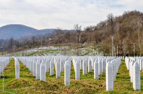 Slika na platnu Potocari, Srebrenica memorial and cemetery for the victims of the genocide