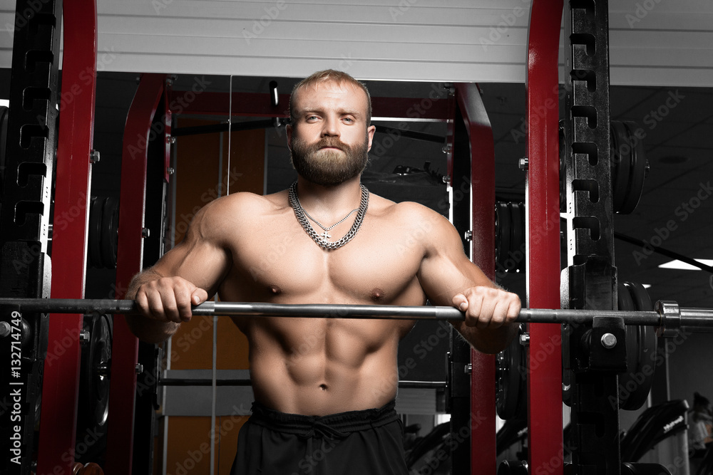 Muscular athletic bodybuilder Muscular athletic bodybuilder