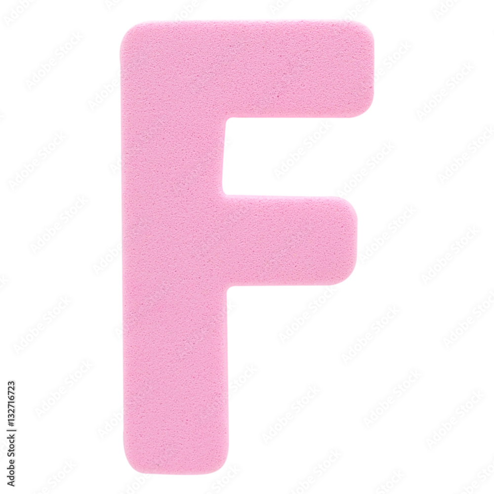 Color English Alphabet foam with clipping path Color English Alphabet foam with clipping path