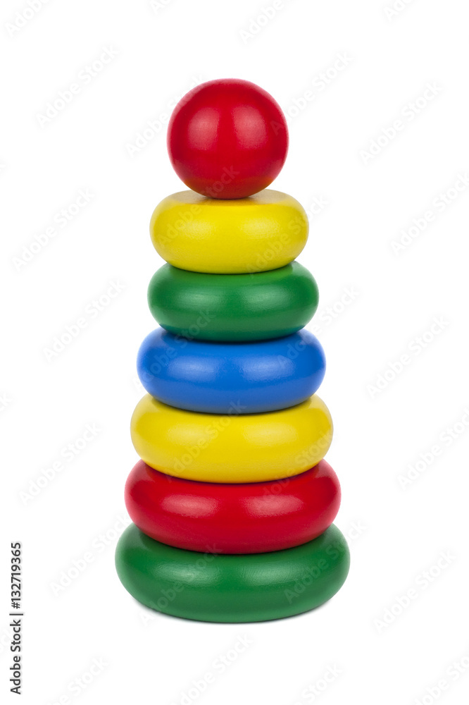 colorful wooden children's pyramid colorful wooden children's pyramid