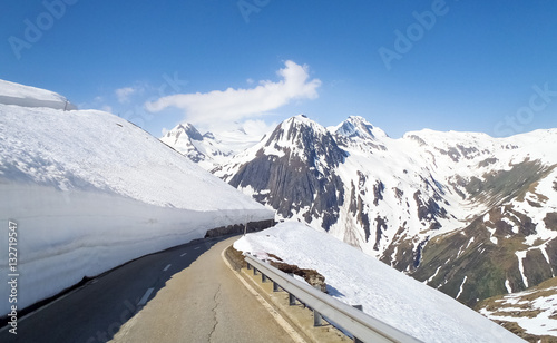 Pass road of Nufenen-Novena