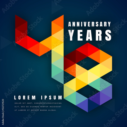 Anniversary emblems template design