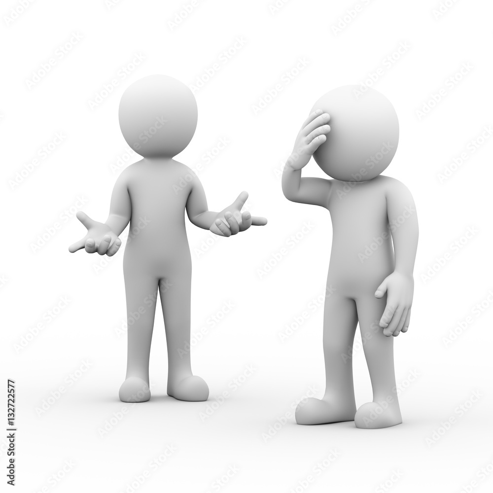 3d people conflict dispute fight 3d people conflict dispute fight