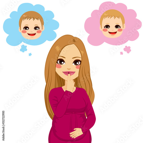 Beautiful Caucasian pregnan...