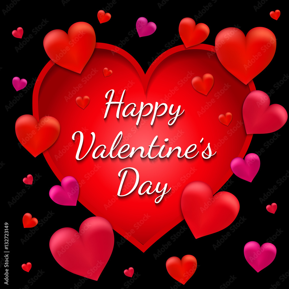Valentine's day card. Vector illustration Valentine's day card. Vector illustration