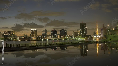 日没直後の東京
