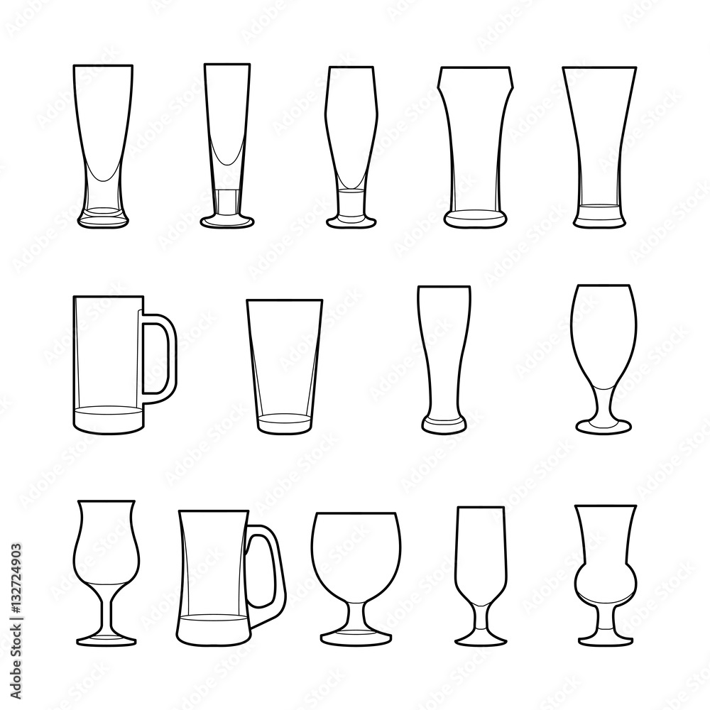 Beer Glass Outline