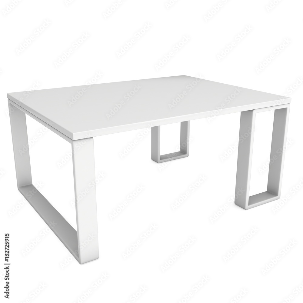 White Table. 3D render isolated on white. Platform or Stand Illustration. Template for Object Presentation. White Table. 3D render isolated on white. Platform or Stand Illustration. Template for Object Presentation.