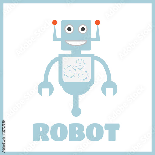 Robot icon vector.