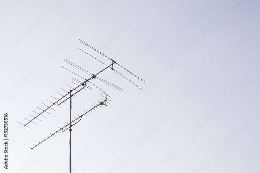 TV antenna with the sky