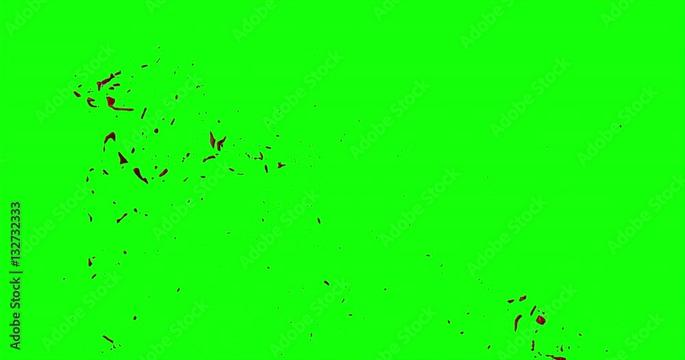 4k Blood Burst Slow Motion (Green Screen) 112 4k Blood Burst Slow Motion (Green Screen) 112