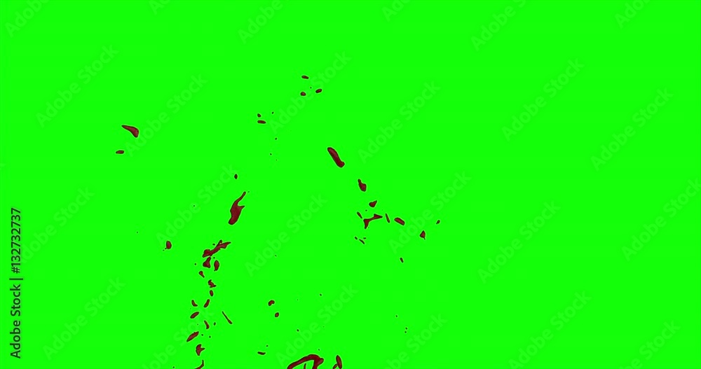 4k Blood Burst Slow Motion (Green Screen) 156 4k Blood Burst Slow Motion (Green Screen) 156