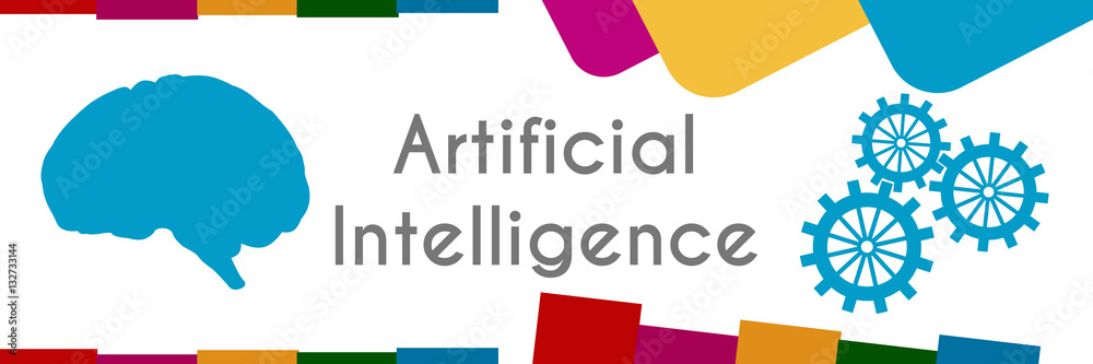 AI - Artificial Intelligence Colorful Abstract Background 