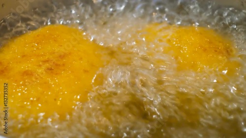 Home cooking of italian traditional dish arancini