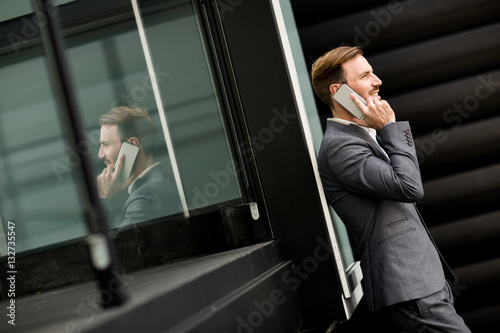 Young businessman outdoor