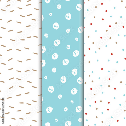 Seamless vector patterns.