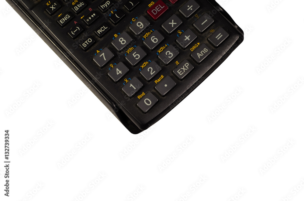 Scientific calculator isolated on white Scientific calculator isolated on white