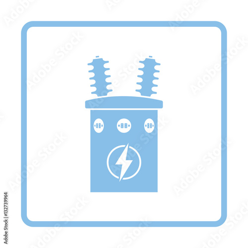 Electric transformer icon
