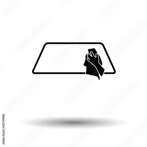 Wipe car window icon