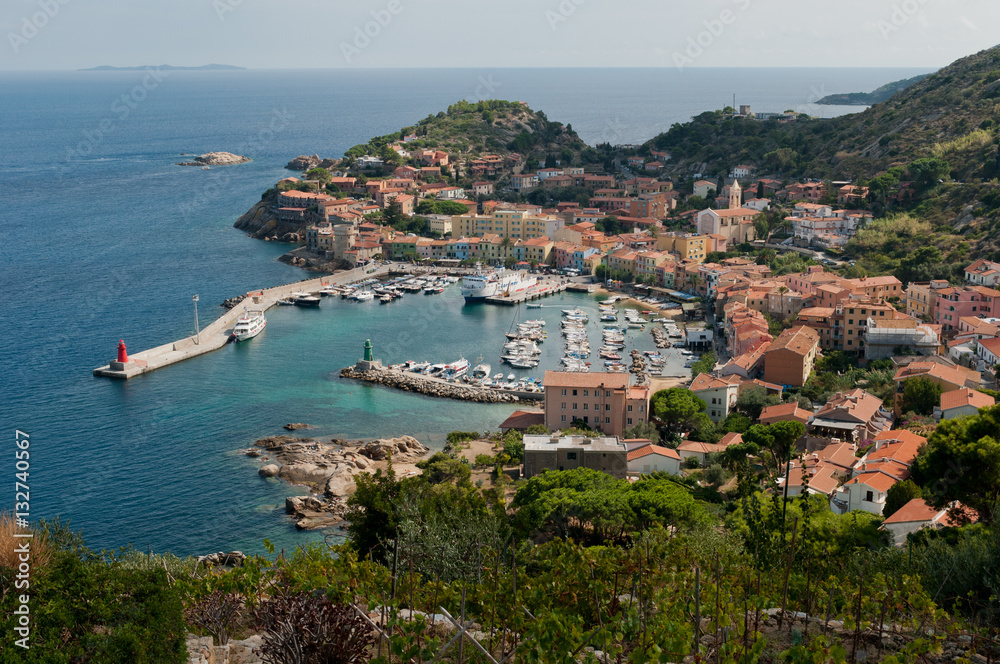 Isola del Giglio, panorama marino