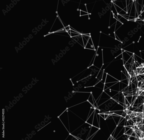 Abstract network connection background © Maxim P