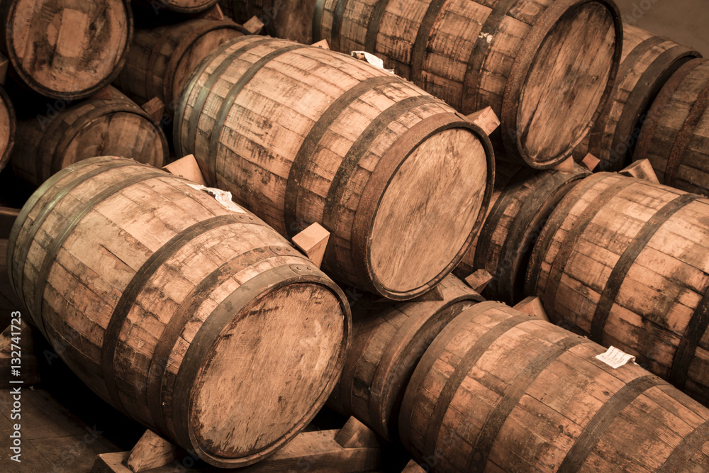 Wine barrels