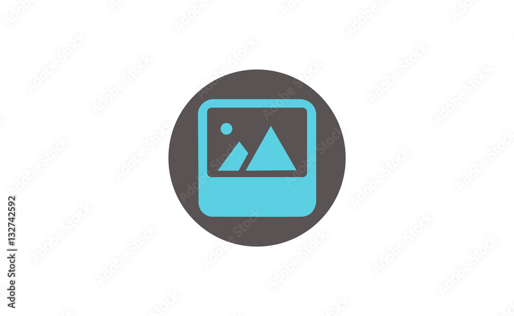 Vector flat picture image preview symbol icon Vector flat picture image preview symbol icon