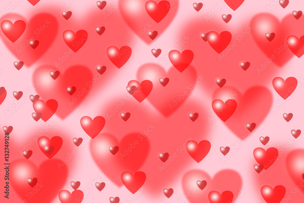Flying Hearts - Valentine Background Flying Hearts - Valentine Background