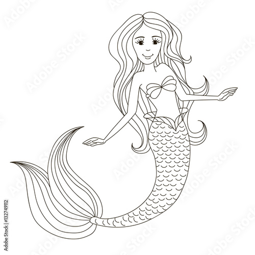 Little beautiful mermaid.