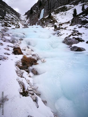 Eisfall Wildbach