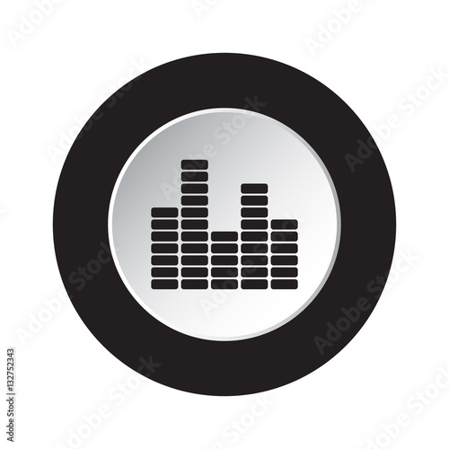 round button icon - mixing console, equalizer