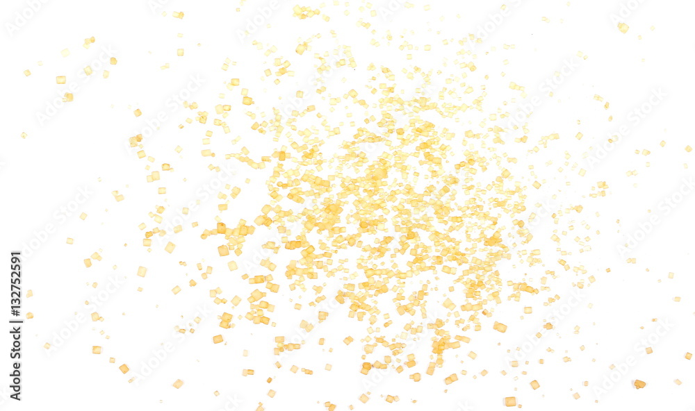 pile brown sugar isolated on white background, sugarcane texture pile brown sugar isolated on white background, sugarcane texture
